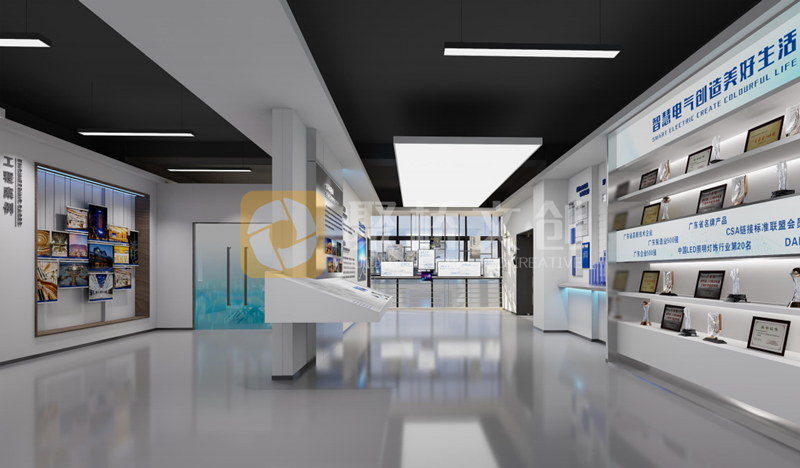 新能源制造生產企業文化展廳設計-聚橋文創